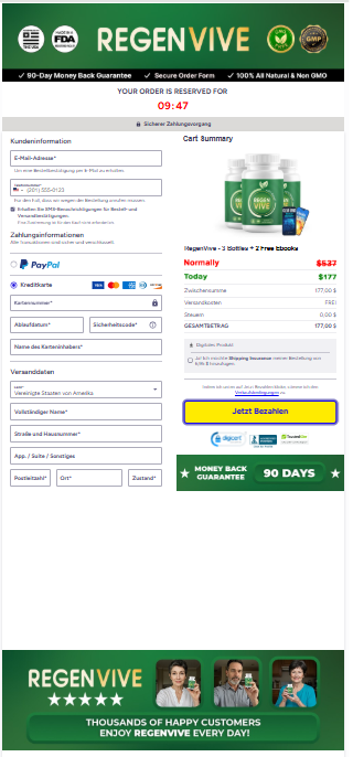 RegenVive order page